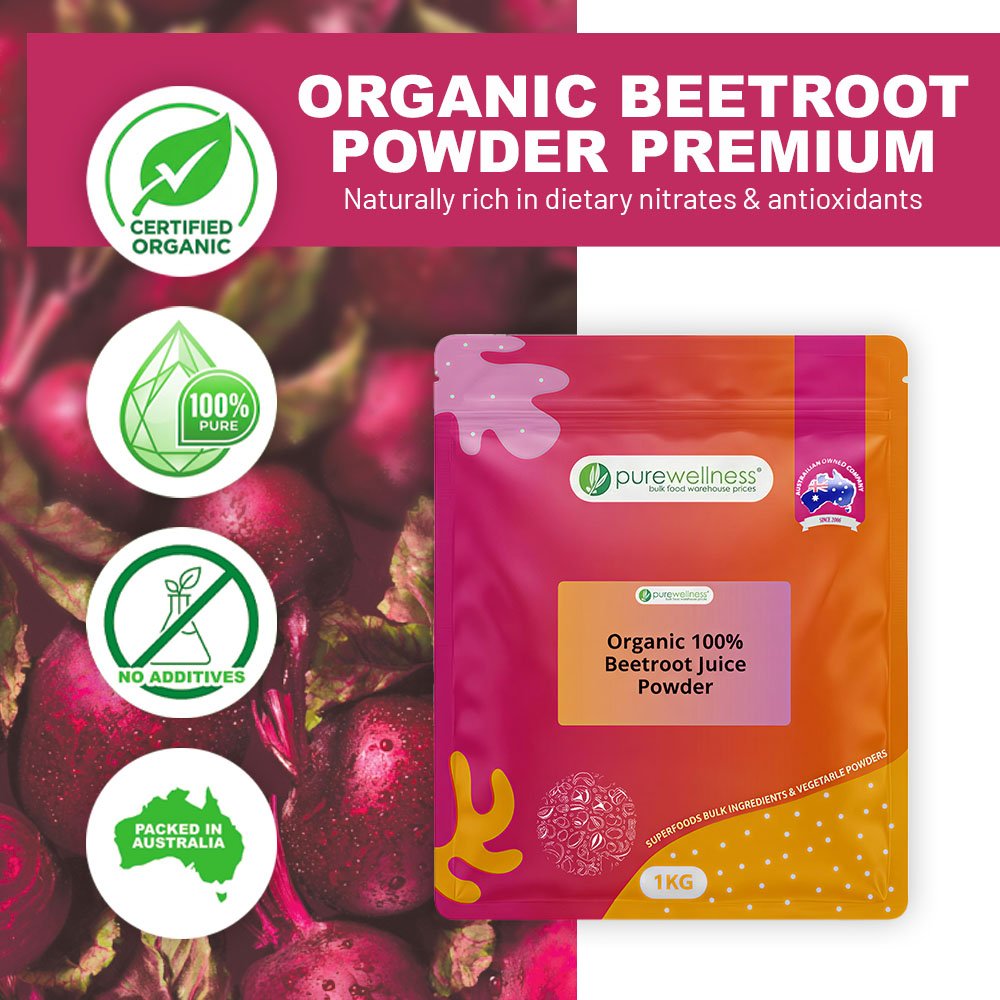 Organic 100% Beetroot Juice Powder (buy 2 Packs(1kg) & Get 1 free) - Image 2