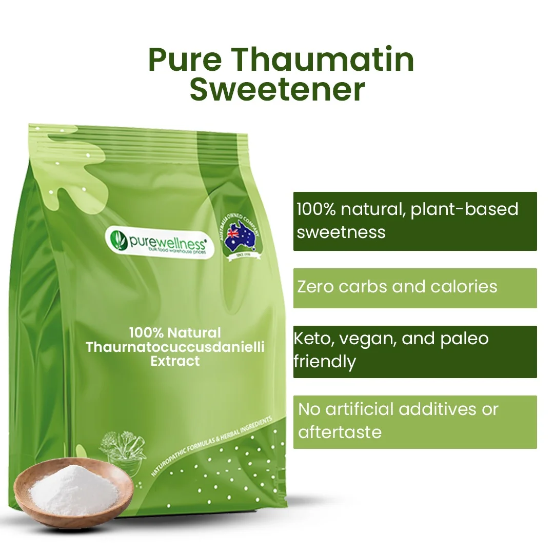 100% Natural Thaurnatocuccusdanielli Extract Pure Thaumatin Sweetener