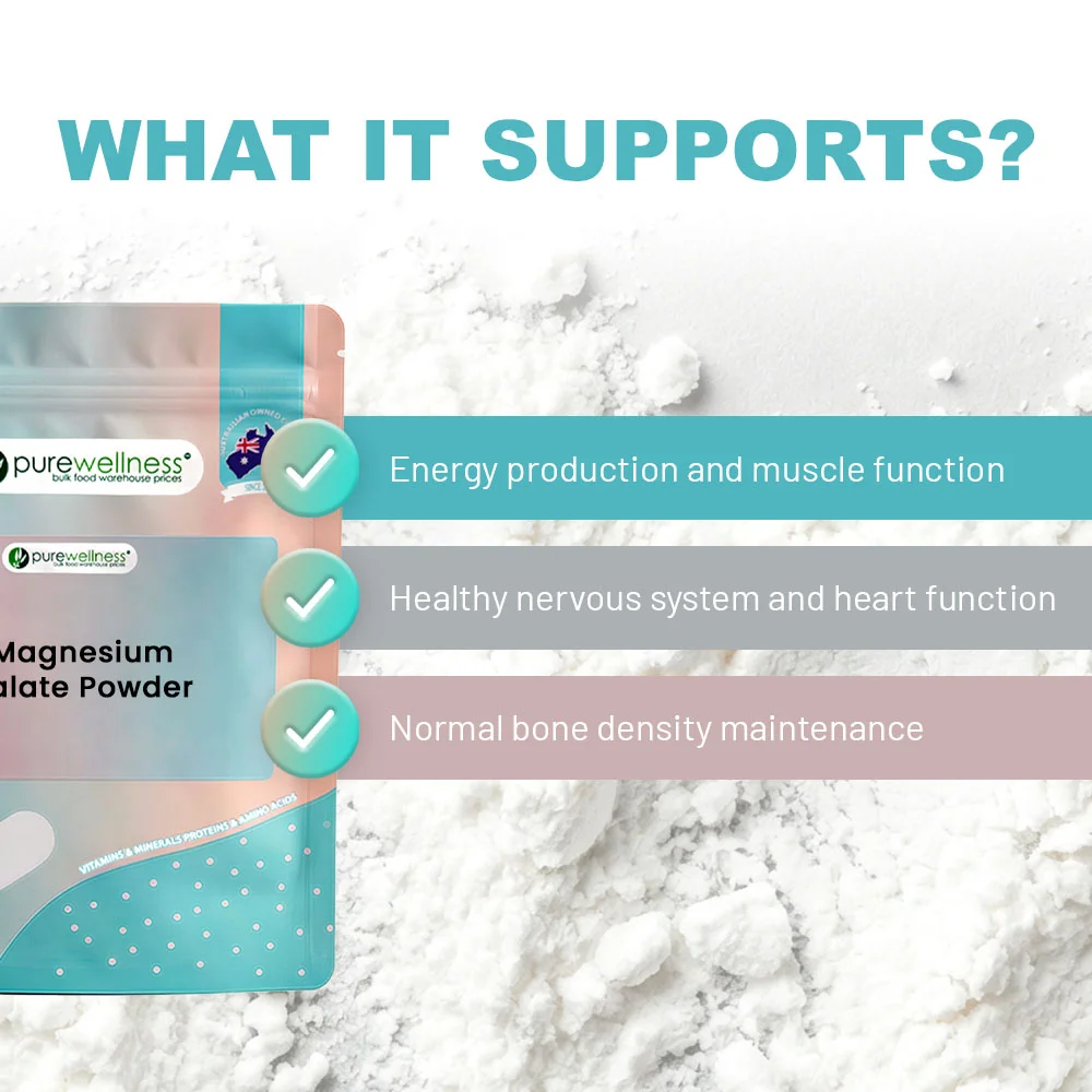 Magnesium Malate Powder (buy 2 Packs(1kg) & Get 1 free) - Image 3