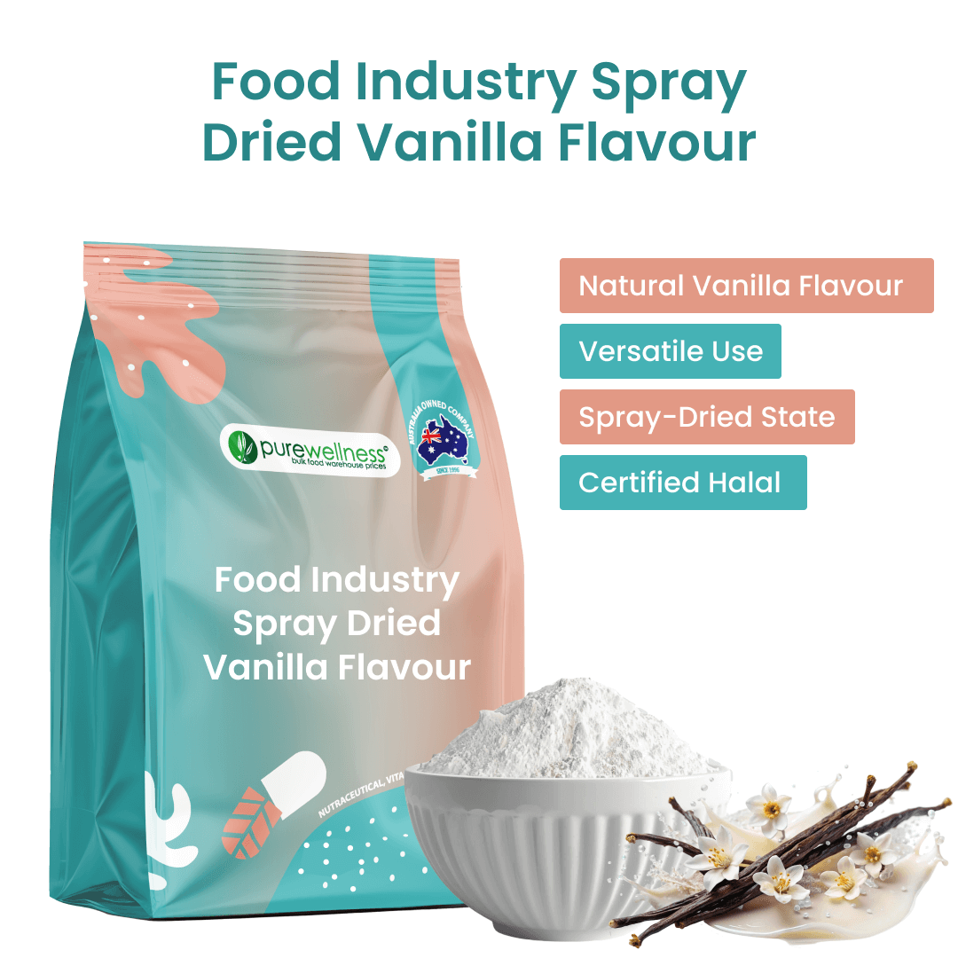 Purewellness Spray Dried Vanilla Flavour – food-grade vanilla powder for industrial use by Pure Wellness