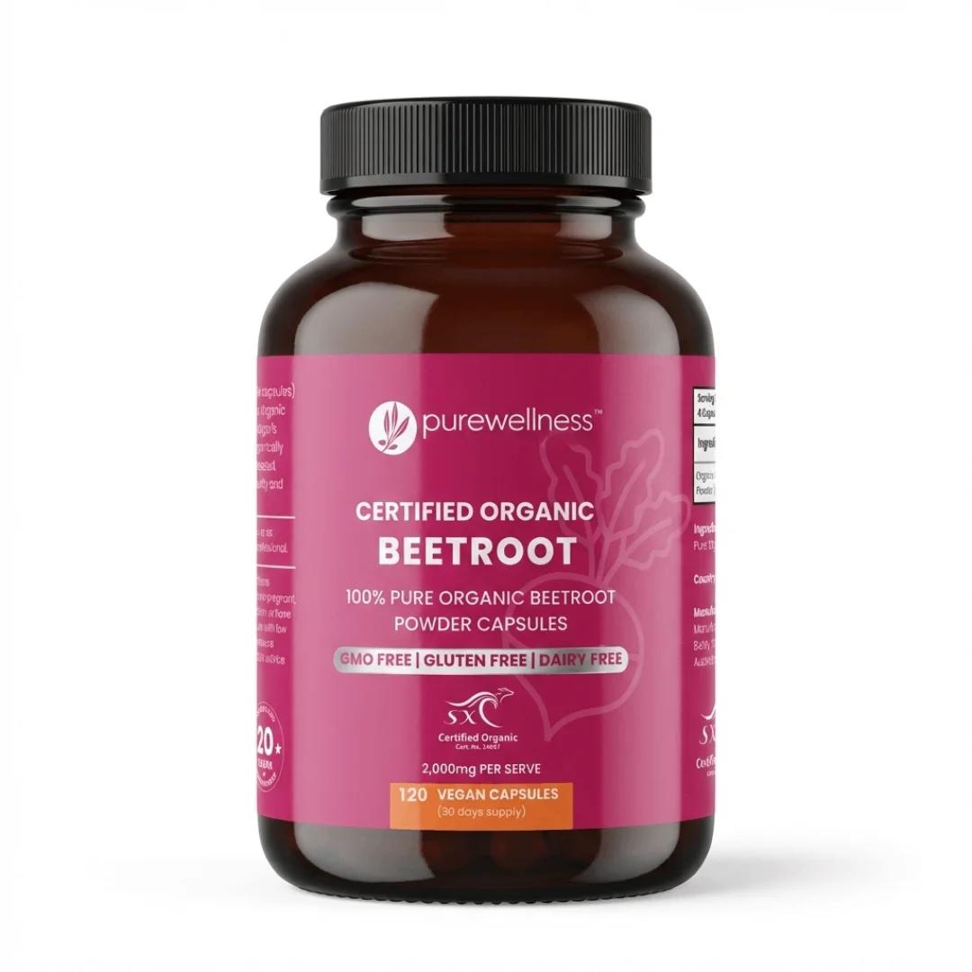 100% Pure Organic Beetroot Capsules-2000mg