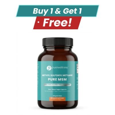 Pure MSM Capsules (buy 1 Pack of (60 Capsules) & Get 1 free )