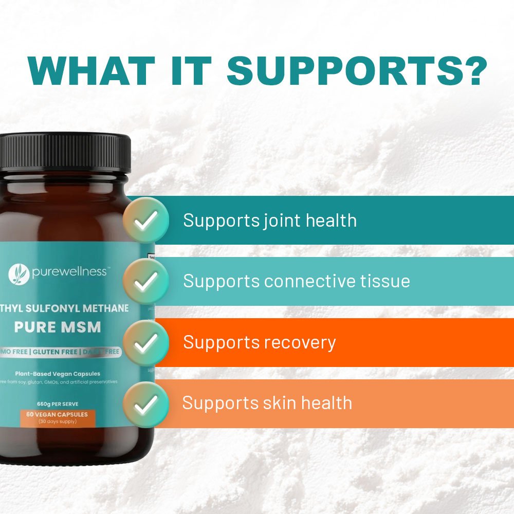 Msm Pure Pure MSM Capsules (660mg) | Plant-Based | Purewellness