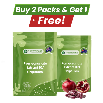 Pomegranate Extract  60 Capsules – 7000mg Equivalent (buy 2 Packs & Get 1 free)